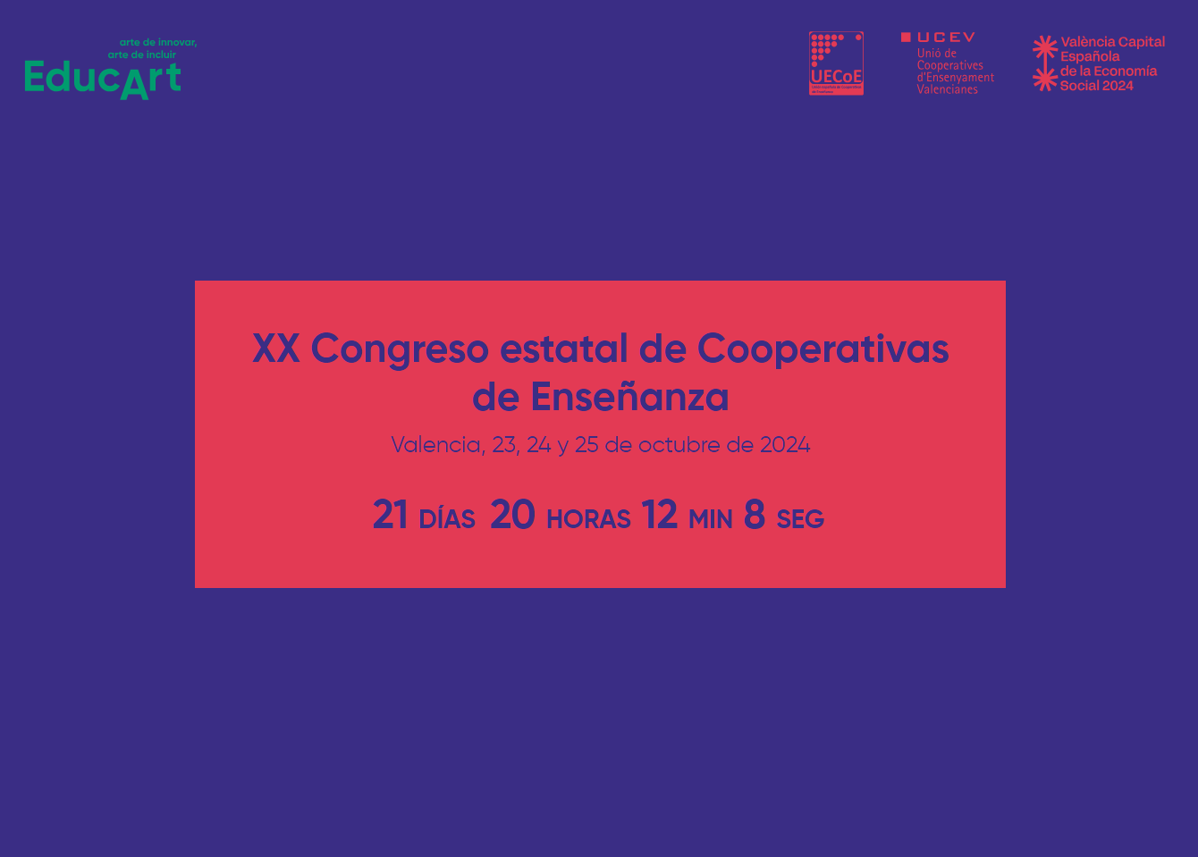 Compte enrere per al XX Congrés estatal de Cooperatives d’ensenyament